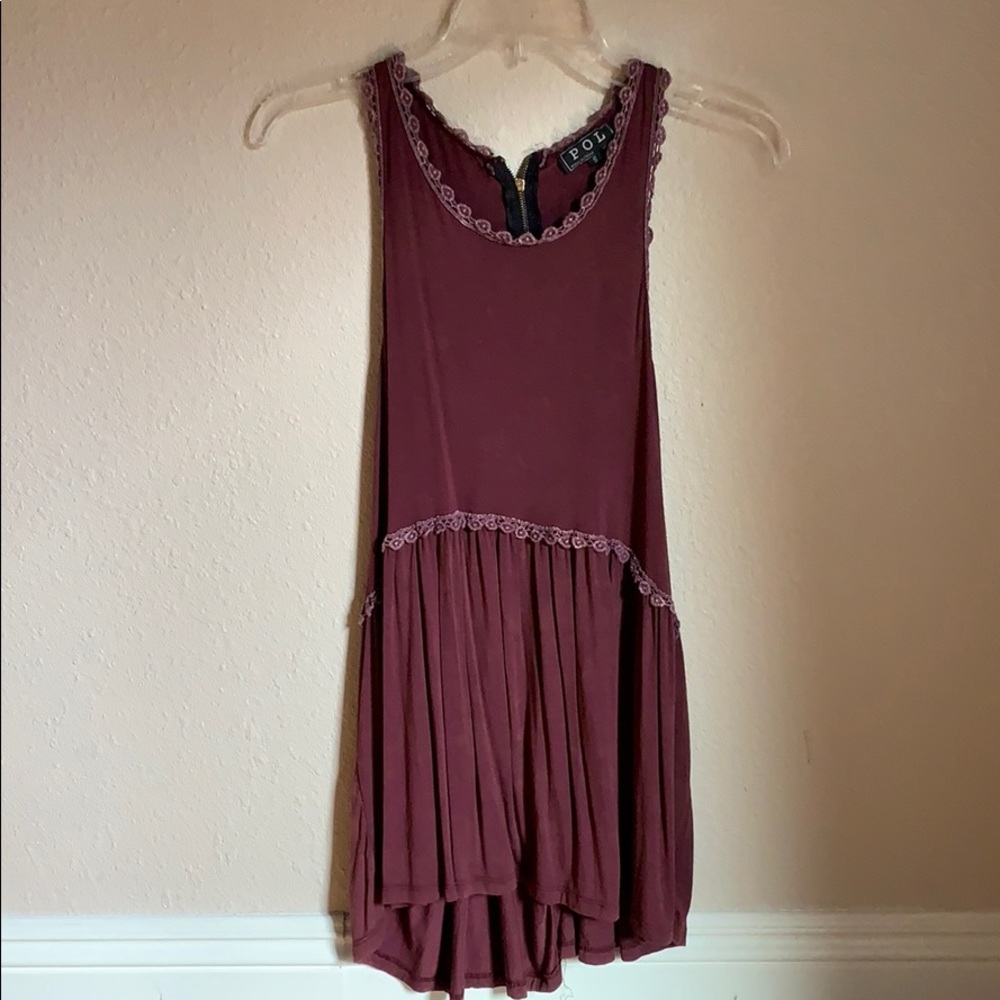 Burgundy racerback top!
